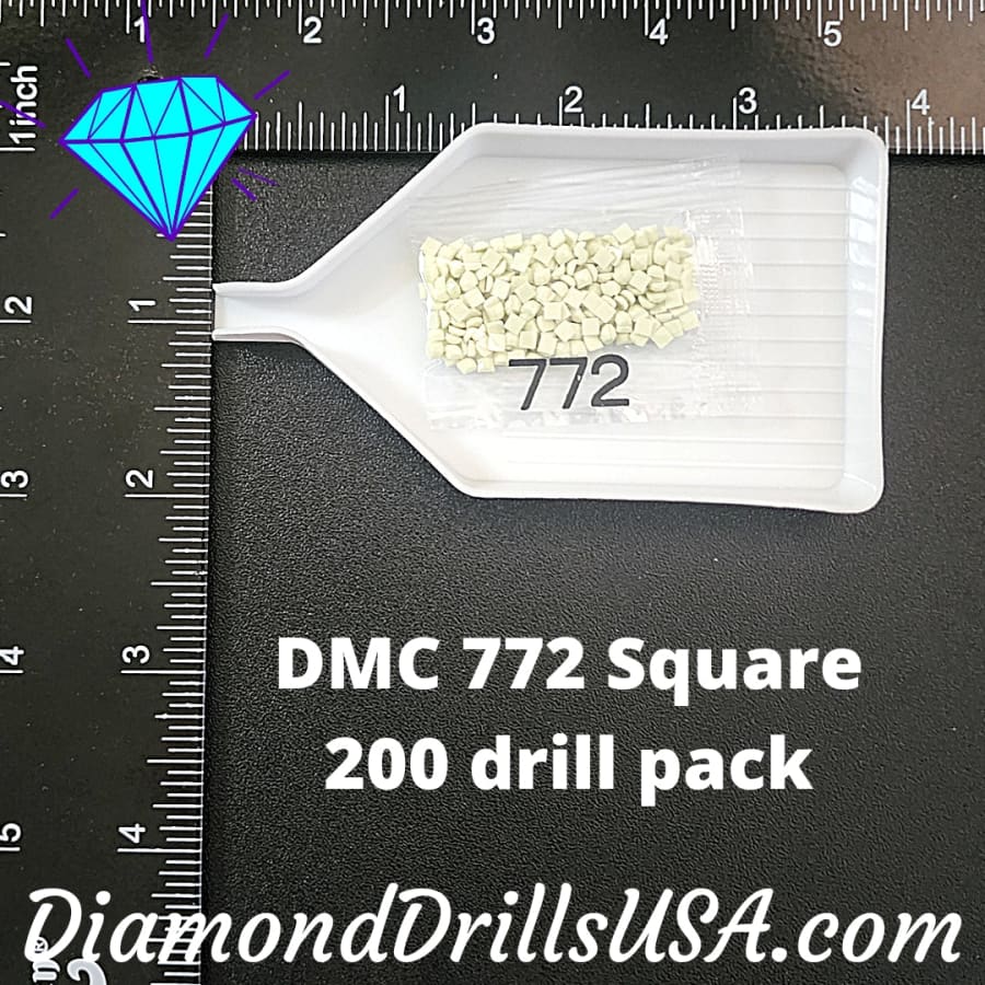 DMC 772 SQUARE 5D Diamond Painting Drills Beads DMC 772 Very