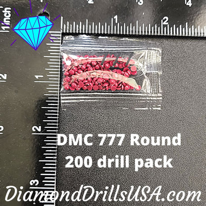 DMC 777 ROUND 5D Diamond Painting Drills Beads DMC 777 Very 
