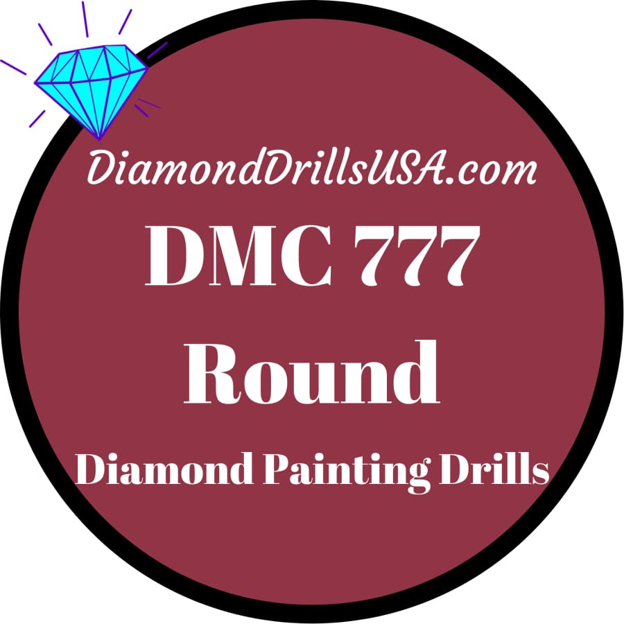 DMC 777 ROUND 5D Diamond Painting Drills Beads DMC 777 Very 