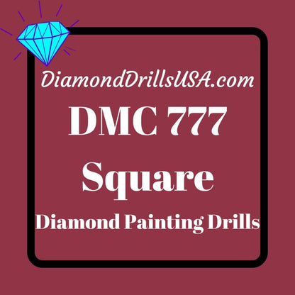 DMC 777 SQUARE 5D Diamond Painting Drills Beads DMC 777 Very