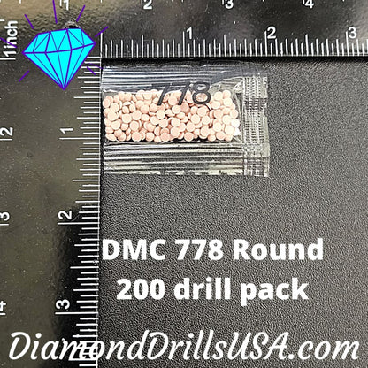 DMC 778 ROUND 5D Diamond Painting Drills Beads DMC 778 Very 