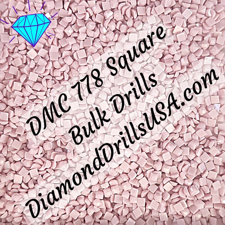 DMC 778 SQUARE 5D Diamond Painting Drills Beads DMC 778 Very