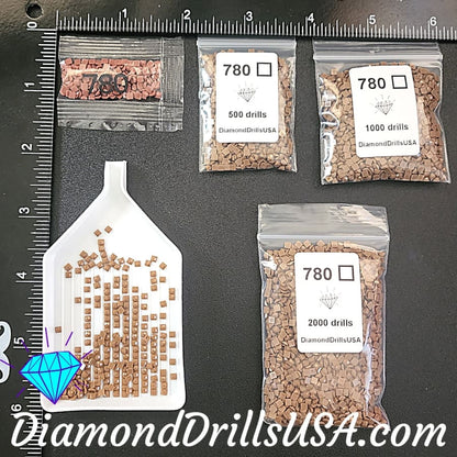 DMC 780 SQUARE 5D Diamond Painting Drills Beads DMC 780 