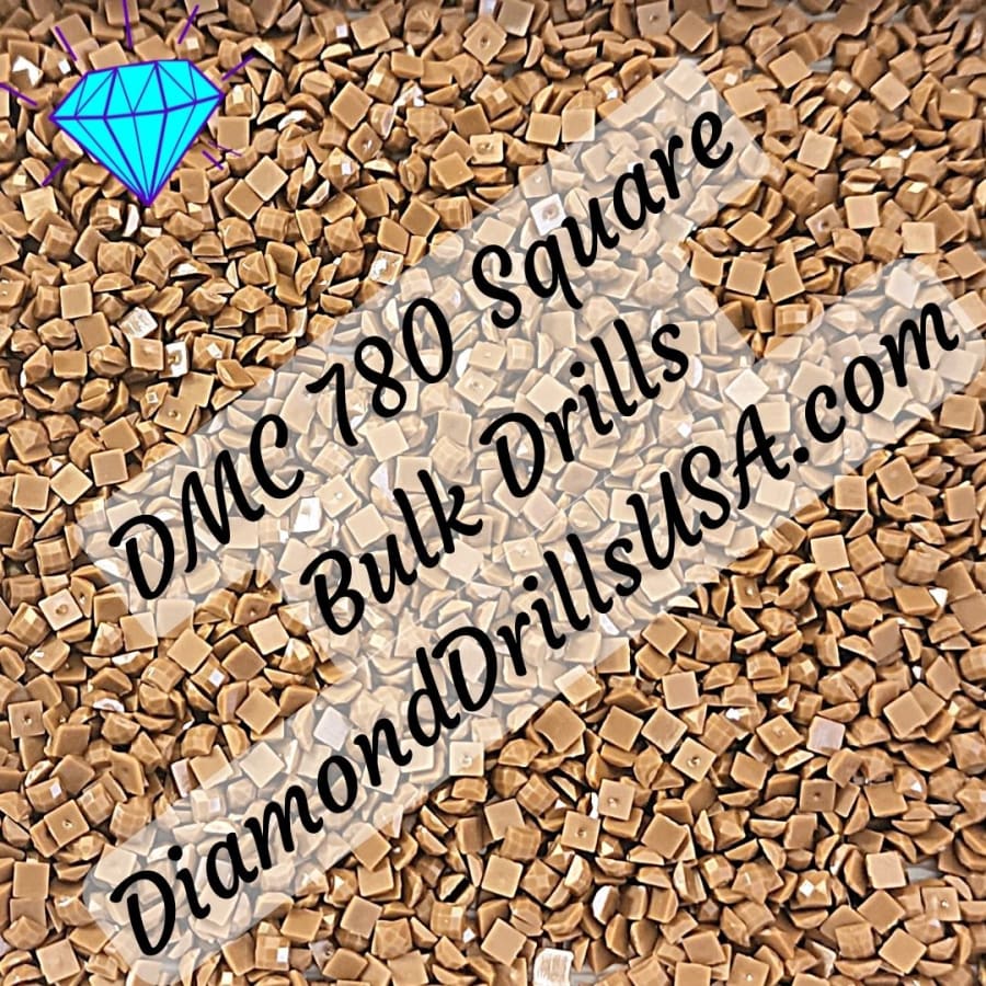 DMC 780 SQUARE 5D Diamond Painting Drills Beads DMC 780 