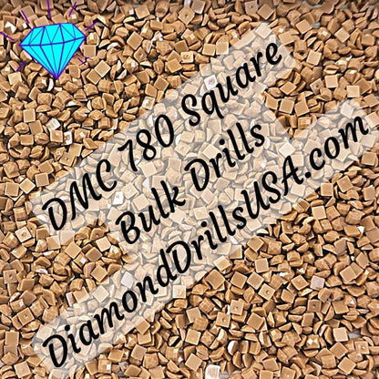 DMC 780 SQUARE 5D Diamond Painting Drills Beads DMC 780 