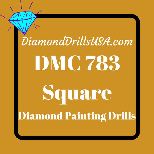 DMC 783 SQUARE 5D Diamond Painting Drills Beads DMC 783 