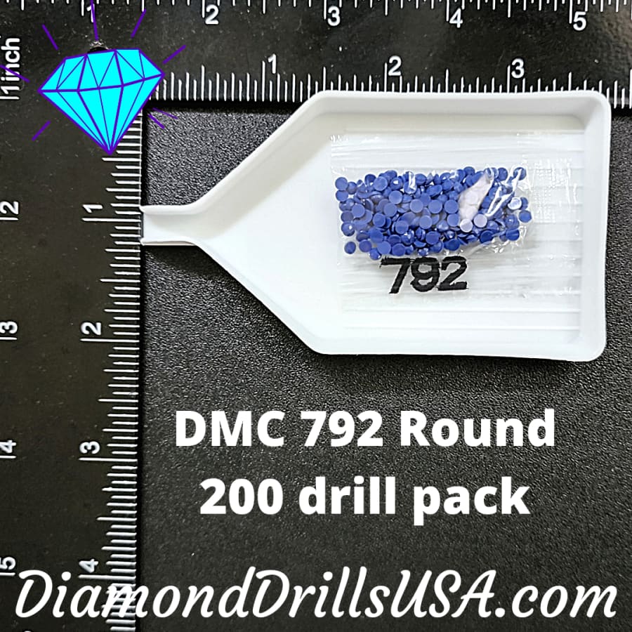 DMC 792 ROUND 5D Diamond Painting Drills Beads DMC 792 Dark 