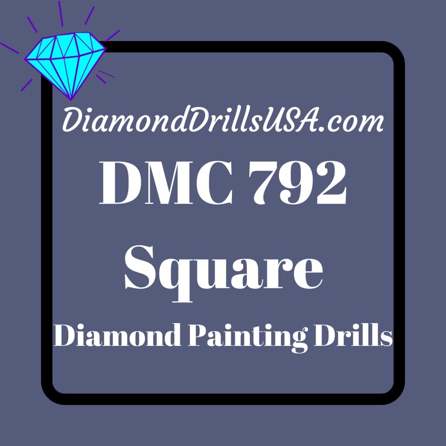 DMC 792 SQUARE 5D Diamond Painting Drills Beads DMC 792 Dark