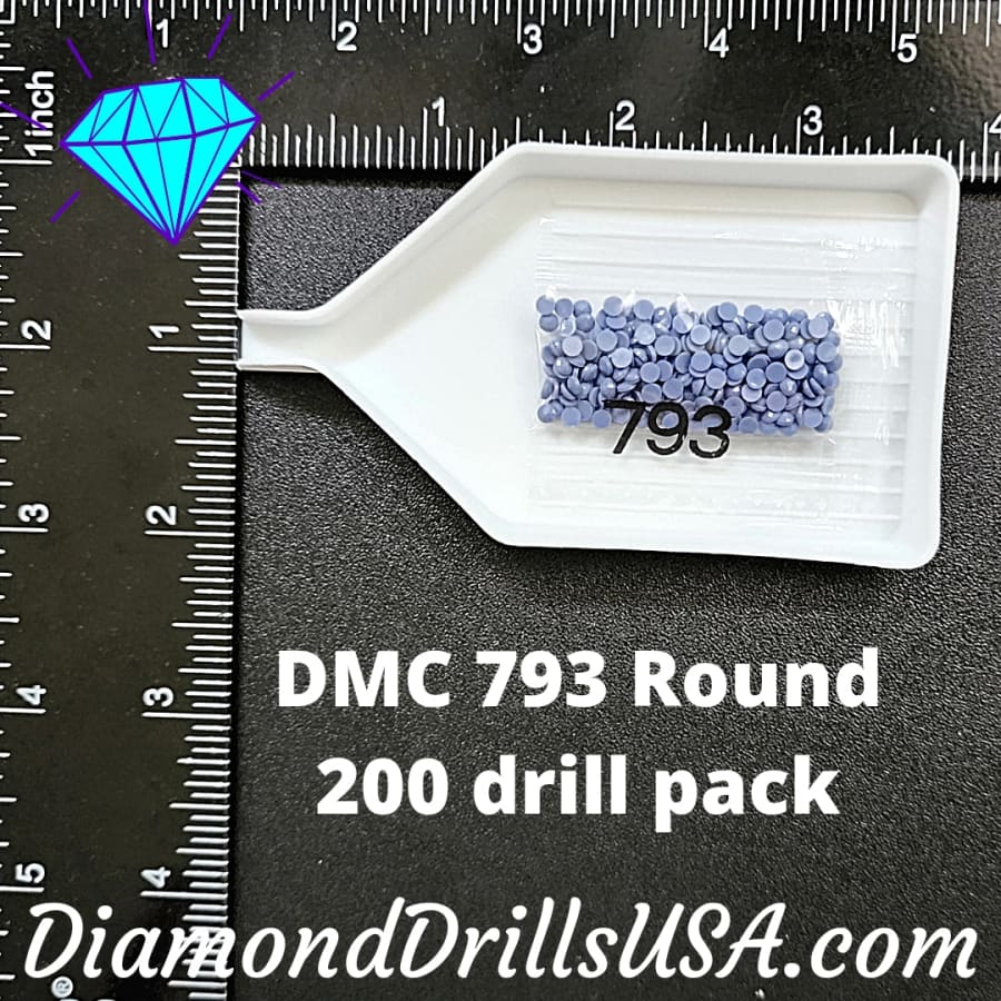 DMC 793 ROUND 5D Diamond Painting Drills Beads DMC 793 