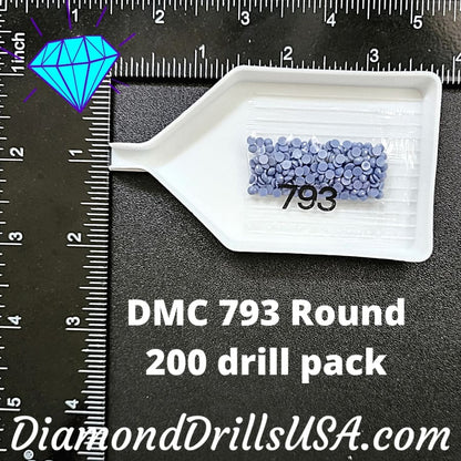 DiamondDrillsUSA DMC 793 ROUND 5D Diamond Painting Drills Beads