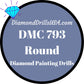 DMC 793 ROUND 5D Diamond Painting Drills Beads DMC 793 