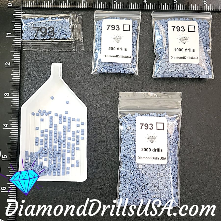 DMC 793 SQUARE 5D Diamond Painting Drills Beads DMC 793 
