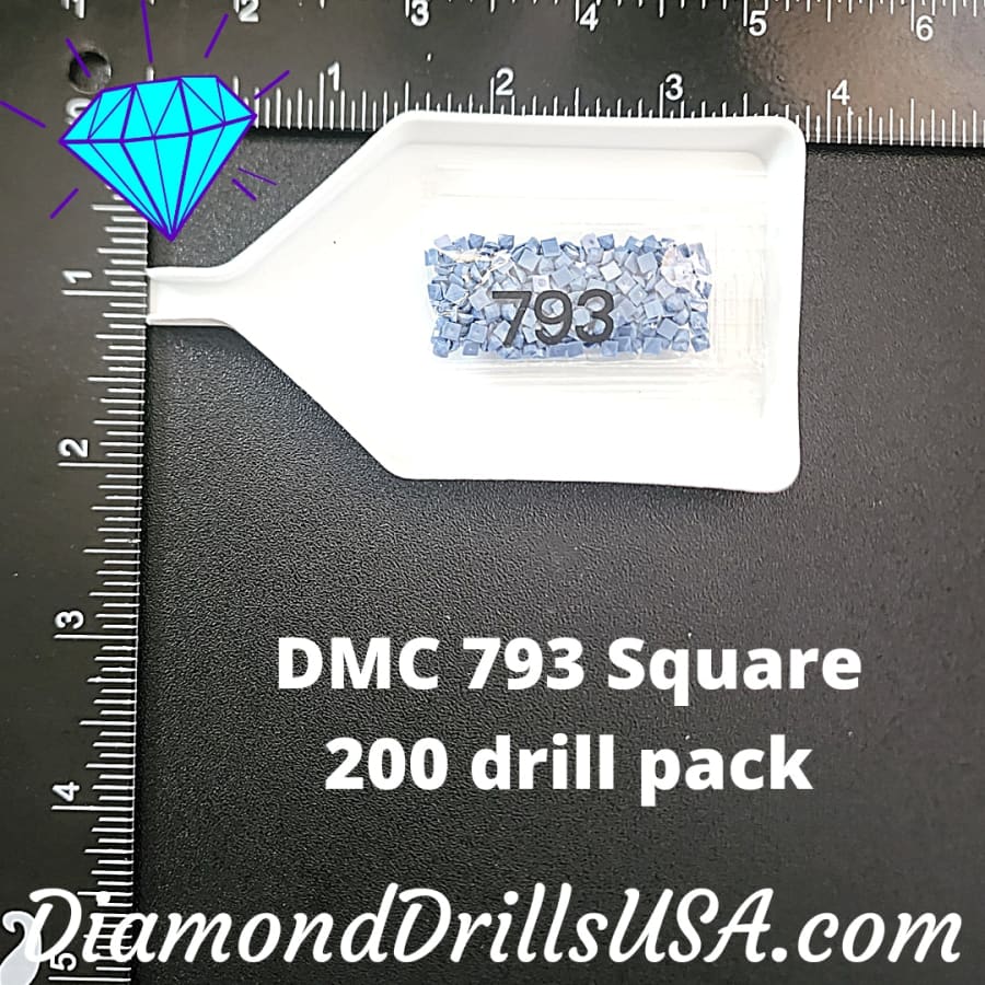 DMC 793 SQUARE 5D Diamond Painting Drills Beads DMC 793 