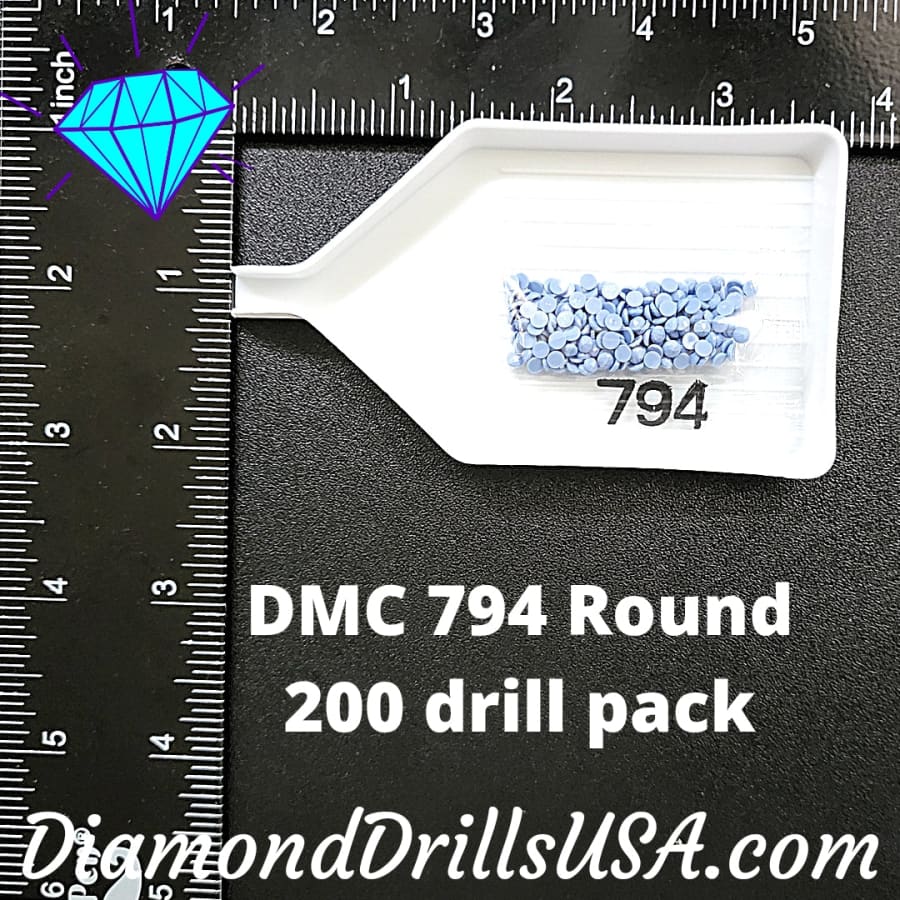 DMC 794 ROUND 5D Diamond Painting Drills Beads DMC 794 Light