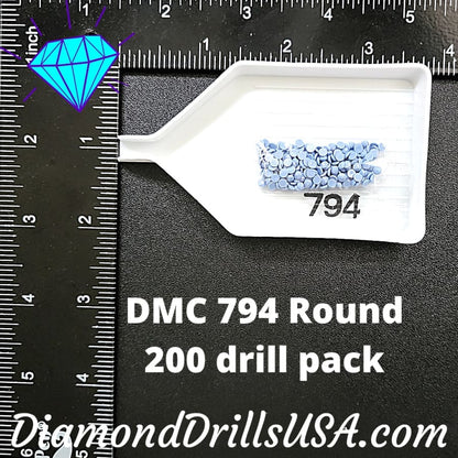 DMC 794 ROUND 5D Diamond Painting Drills Beads DMC 794 Light