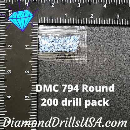 DMC 794 ROUND 5D Diamond Painting Drills Beads DMC 794 Light