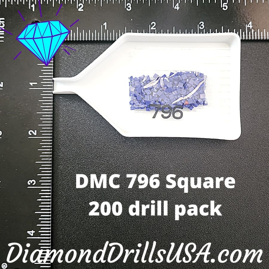 DMC 796 SQUARE 5D Diamond Painting Drills Beads DMC 796 Dark