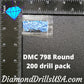 DMC 798 ROUND Diamond Painting Drills Beads DMC 798 Dark 