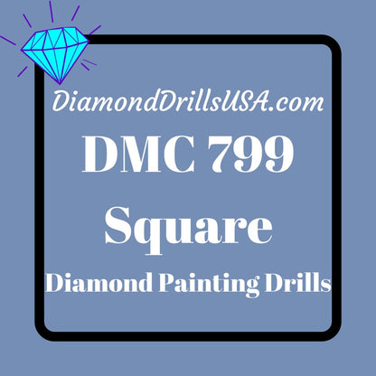 DMC 799 SQUARE 5D Diamond Painting Drills Beads DMC 799 