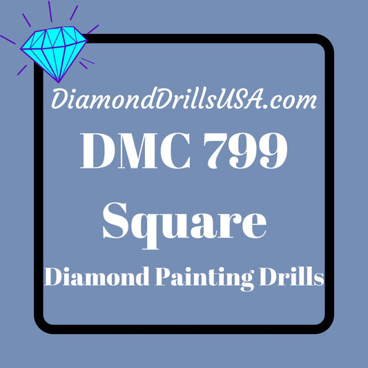 DMC 799 SQUARE 5D Diamond Painting Drills Beads DMC 799 