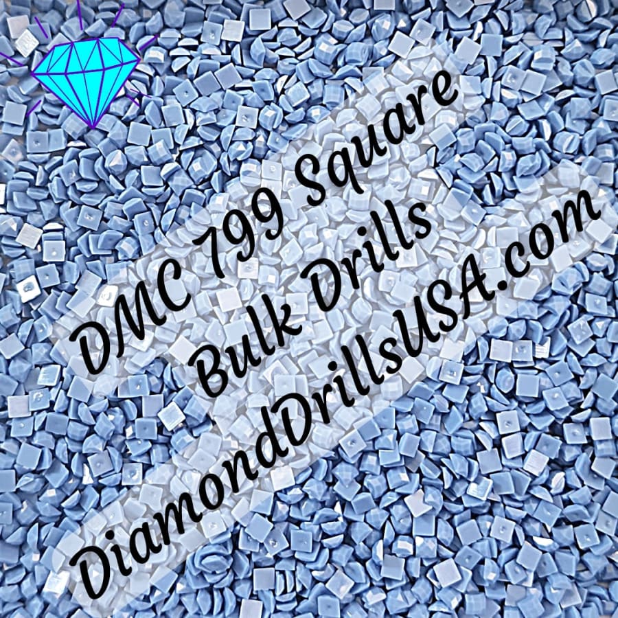 DMC 799 SQUARE 5D Diamond Painting Drills Beads DMC 799 