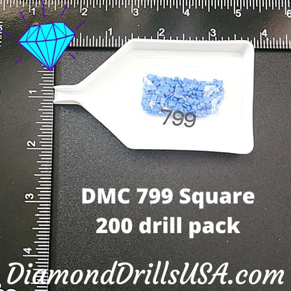 DMC 799 SQUARE 5D Diamond Painting Drills Beads DMC 799 