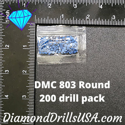 DMC 803 ROUND 5D Diamond Painting Drills Beads DMC 803 Ultra
