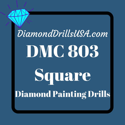 DMC 803 SQUARE 5D Diamond Painting Drills Beads DMC 803 