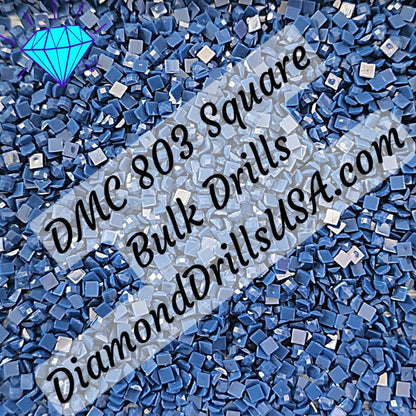 DMC 803 SQUARE 5D Diamond Painting Drills Beads DMC 803 