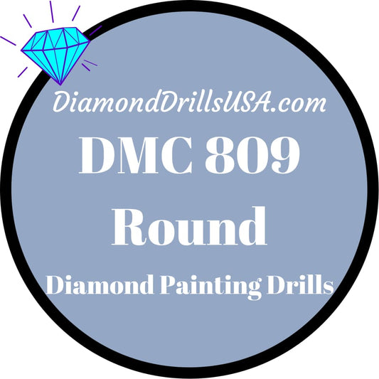DMC 809 ROUND 5D Diamond Painting Drills Beads DMC 809 Delft
