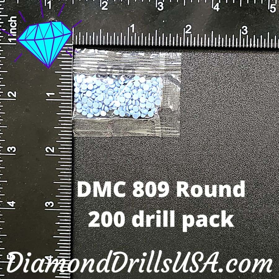 DMC 809 ROUND 5D Diamond Painting Drills Beads DMC 809 Delft