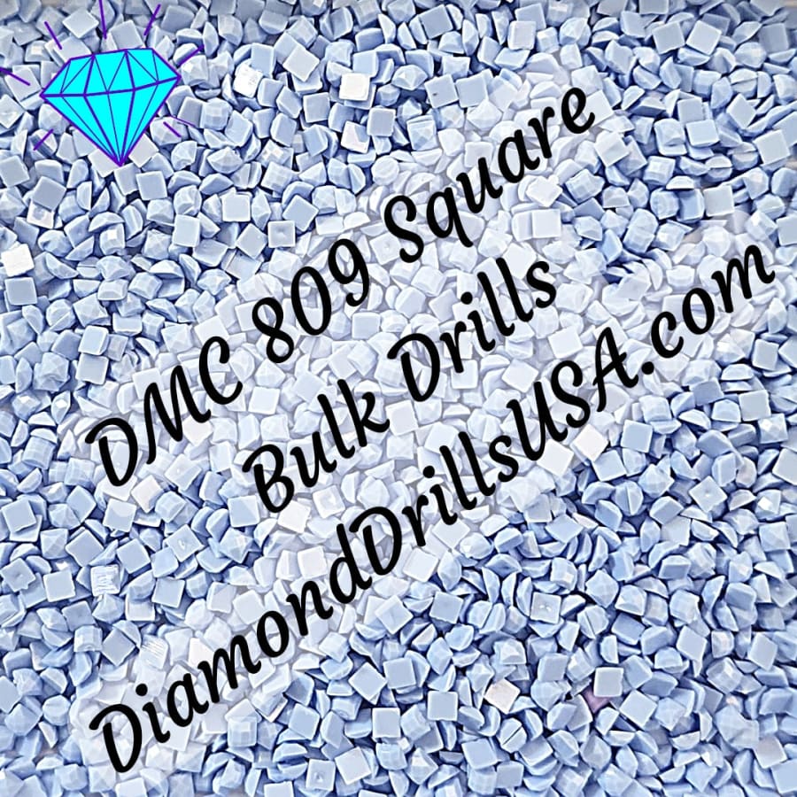 DMC 809 SQUARE 5D Diamond Painting Drills Beads DMC 809 