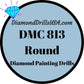DMC 813 ROUND 5D Diamond Painting Drills Beads DMC 813 Light