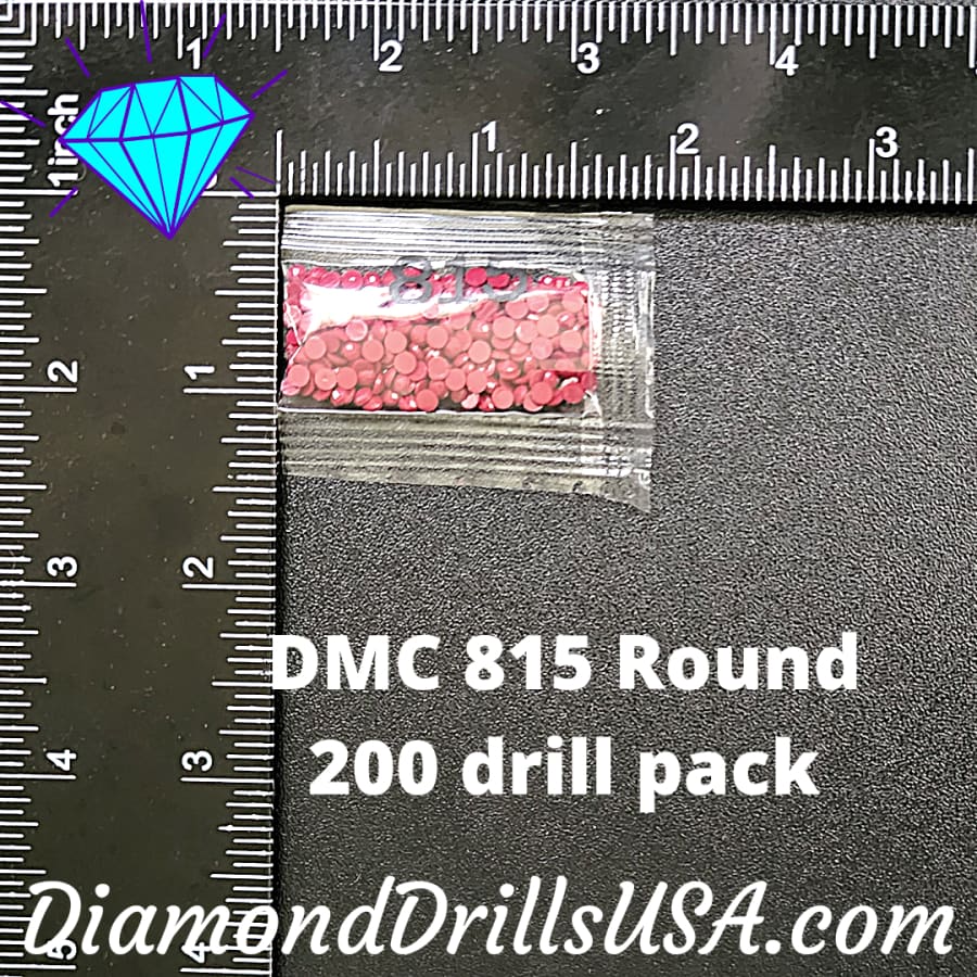 DMC 815 ROUND 5D Diamond Painting Drills Beads DMC 815 