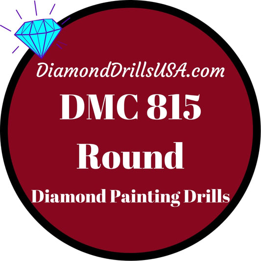 DMC 815 ROUND 5D Diamond Painting Drills Beads DMC 815 