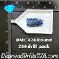 DMC 824 ROUND 5D Diamond Painting Drills Beads DMC 824 Very 