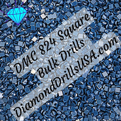 DMC 824 SQUARE 5D Diamond Painting Drills Beads DMC 824 Very