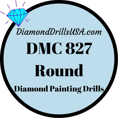 DMC 827 ROUND 5D Diamond Painting Drills Beads DMC 827 Very 