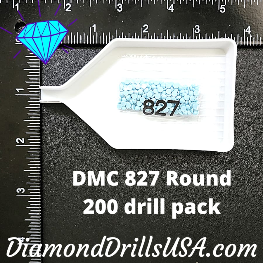 DMC 827 ROUND 5D Diamond Painting Drills Beads DMC 827 Very 