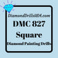 DMC 827 SQUARE 5D Diamond Painting Drills Beads DMC 827 Very