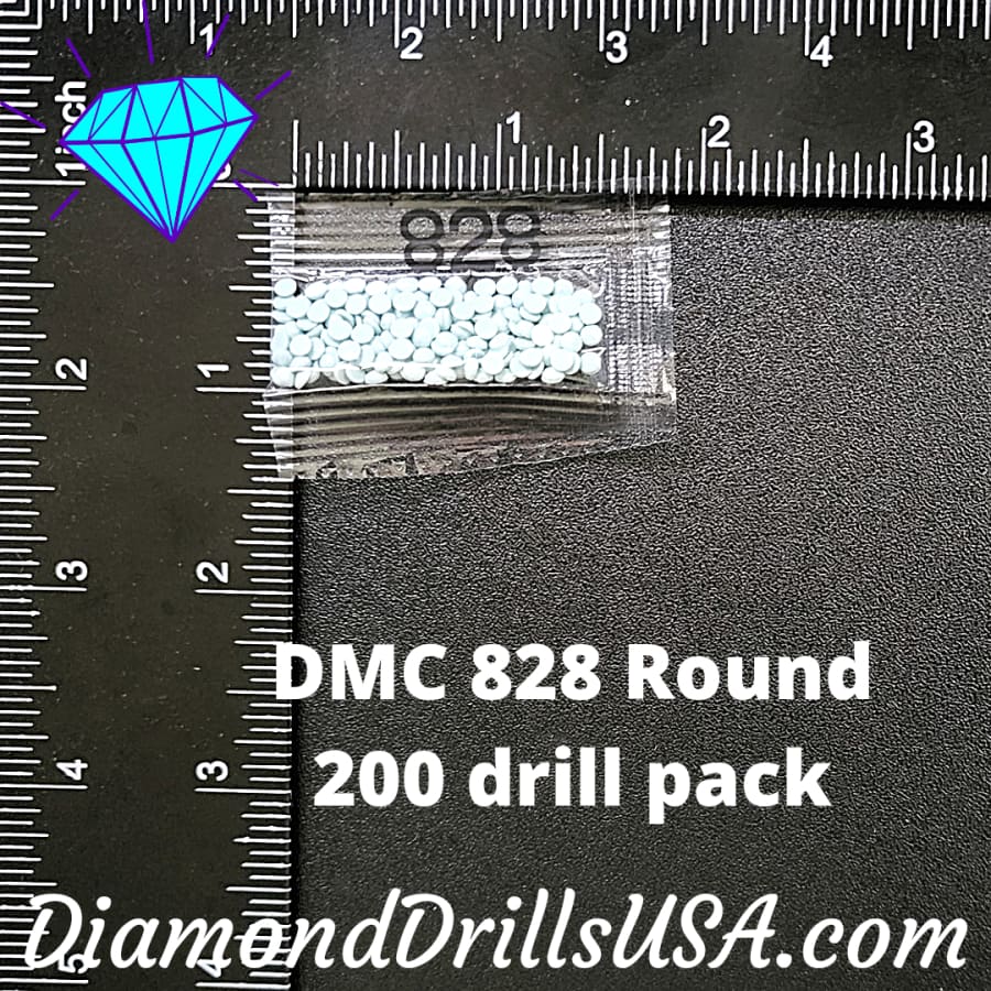 DMC 828 ROUND 5D Diamond Painting Drills DMC 828 Ultra Very 