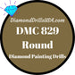DMC 829 ROUND 5D Diamond Painting Drills Beads DMC 829 Very 