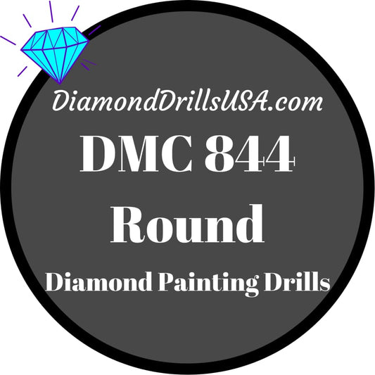 DMC 844 ROUND 5D Diamond Painting Drills Beads DMC 844 Ultra