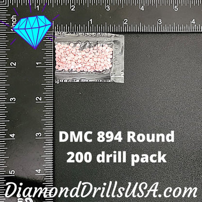 DMC 894 ROUND 5D Diamond Painting Drills Beads DMC 894 Very 