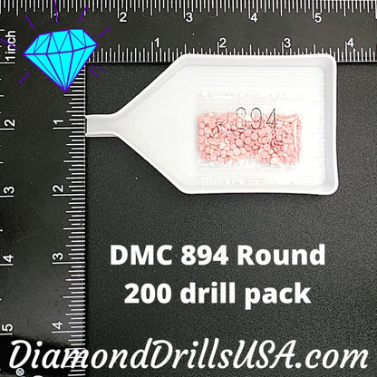 DMC 894 ROUND 5D Diamond Painting Drills Beads DMC 894 Very 