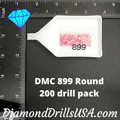 DMC 899 ROUND 5D Diamond Painting Drills Beads DMC 899 