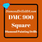 DMC 900 SQUARE 5D Diamond Painting Drills Beads DMC 900 Dark