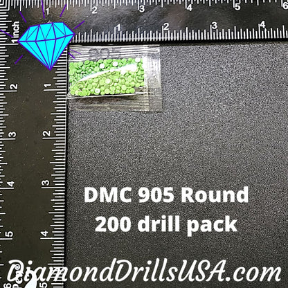 DMC 905 ROUND 5D Diamond Painting Drills Beads DMC 905 Dark 