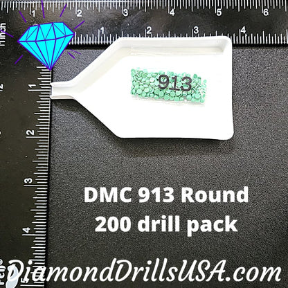 DMC 913 ROUND 5D Diamond Painting Drills Beads DMC 913 