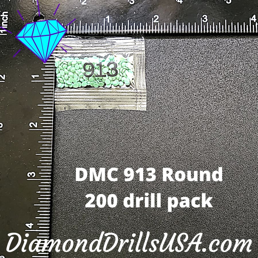 DMC 913 ROUND 5D Diamond Painting Drills Beads DMC 913 